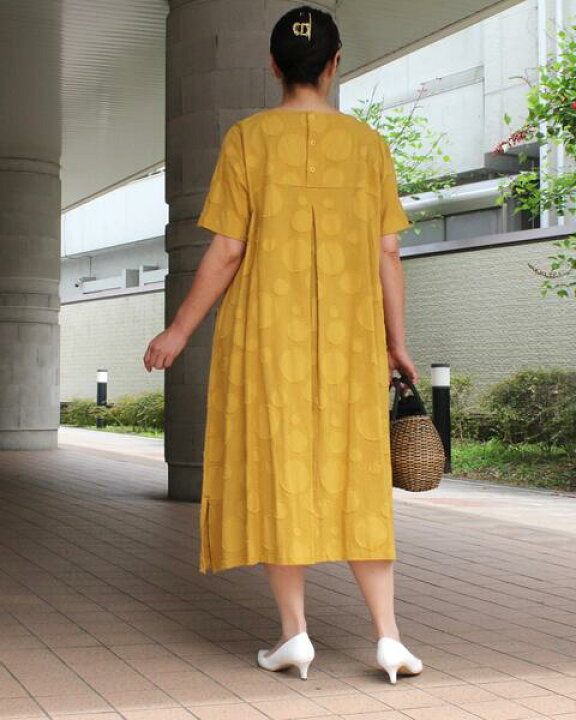 楽天市場】ワンピース 夏 レディース きれいめ ロング 半袖 水玉 