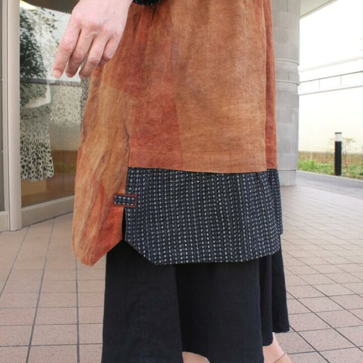 楽天市場】古布のぼり旗コート 作家一点物 古布 リメイク 服 絣 のぼり  