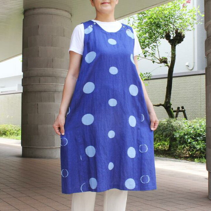 楽天市場】リネンワンピース 麻100 ノースリーブ ワンピース 