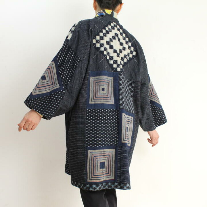楽天市場】作家一点物【古布のぼり旗リバーシブルコート】古布 創作服  