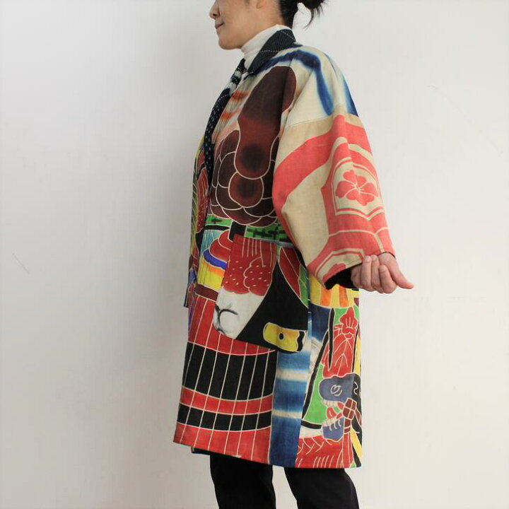 楽天市場】作家一点物【古布のぼり旗リバーシブルコート】古布 創作服 