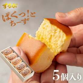 【送料無料】ぱくっと！ちーず 5個セット スフレ チーズ ケーキ バレンタイン ホワイトデー お返し 早割 プチケーキ チーズケーキ プレゼント ギフト お土産 誕生日 職場 洋菓子 スイーツ ご褒美 個包装 小分け 絶品 お取り寄せスイーツ 有名