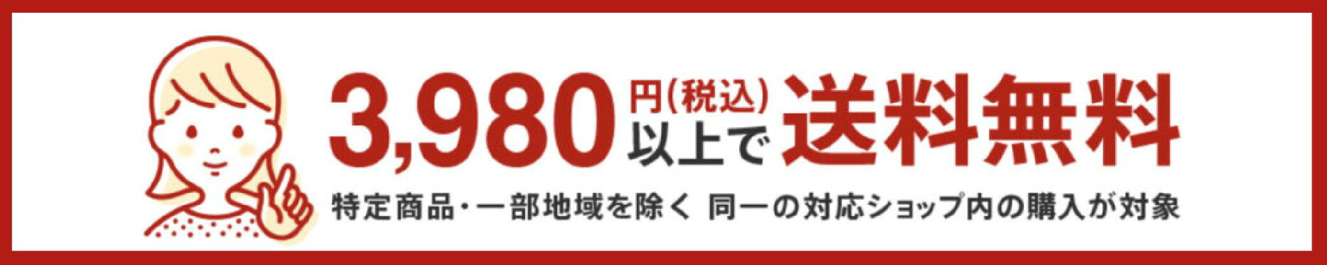3,980円以上購入で送料無料