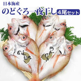 【のどぐろ一夜干しX4尾】海産物　のど黒　干物　贈り物　お取り寄せ　冷凍便