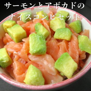 �T�[�����ƃA�{�J�h�̃i�C�X�R���r�Z�b�g �T�[�����؂藎�Ƃ�200g �A�{�J�h�_�C�X�J�b�g500g