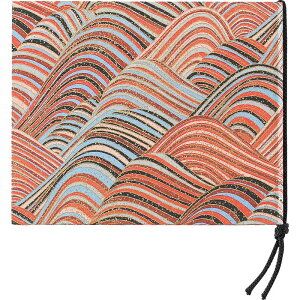 高級手すき 和紙メニュー(ミニ 4ページ) 都しぼり-103 / カバー付 / えいむ 和風 メニューブック ヒモタイプ