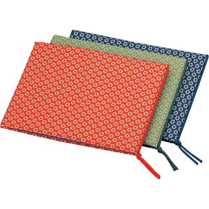 布地 花柄 メニュー(ヨコ 4ページ) 華-106 / えいむ 和風 メニューブック ヒモタイプ B5