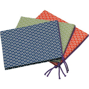 布地 花柄 メニュー(ミニ 4ページ) 華-103 / えいむ 和風 メニューブック ヒモタイプ