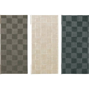 チェック柄 メニュー(タテ小 4ページ) MB-305 / えいむ 市松模様 和風 メニューブック クリップ ピンタイプ