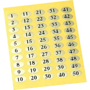 �i���o�[�V�[��(1�`50) NC-50 / ������ �J�b�e�B���O�V�[�g �ԍ� �V�[��