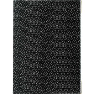 PP布地 メニュー(扇柄)(大 A4 4ページ) WB-741 / えいむ メニューブック クリップ ピンタイプ