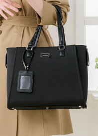 ＼最大3000円クーポン配布中！／ A4 バッグ レディース 通勤 トート ビジネス 収納 大容量 パスケース付き 軽量 軽い 自立 無地 シンプル ハンドバッグ リクルート 就活 面接 女性用 マチあり 合成皮革 黒 ブラック 灰 グレー デイリー 通勤バッグ 通学 ファスナー