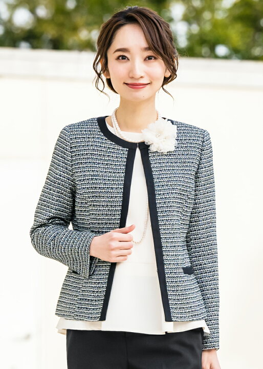 楽天市場】【51%OFF】 【コサージュ付き】 ジャケット レディース 秋 