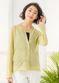 カーディガン レディース Vネック Uネック 薄手 トップス 羽織 UVカット UV 対策 洗える オフィス カジュアル 長袖 ビジネス 事務服 制服 看護師 ナース ユニフォーム 春 夏 冷房対策 母 ママ コットン カーデ メール便送料無料 1/1