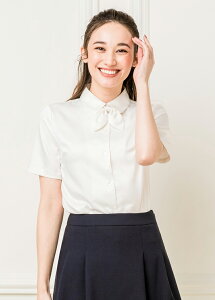 \クーポン利用で1,880円/ 【43%OFF】 ブラウス レディース オフィス フォーマル 秋 春 夏 半袖 7分袖 長袖 スーツ インナー セレモニー トップス ビジネス 通勤 入学式 卒園式 黒 白 カジュアル