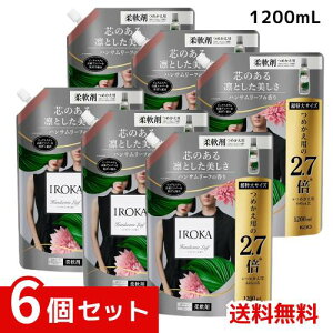 IROKA �t���A�t���O�����X �n���T�����[�t�̍��� �_��� �߂����p 2.5�{ 1200ml ×6�Z�b�g 4901301419842 /