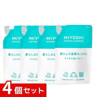 ミヨシ石鹸 暮らしの重曹せっけん エリそで泡スプレー 詰め替え用 230mL x4個セット 4537130101995 #