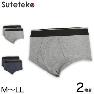 メンズ 下着 ブリーフ リブ パンツ 2枚組 M〜LL(前あき スタンダードブリーフ ベーシック 抗菌 防臭 男性…