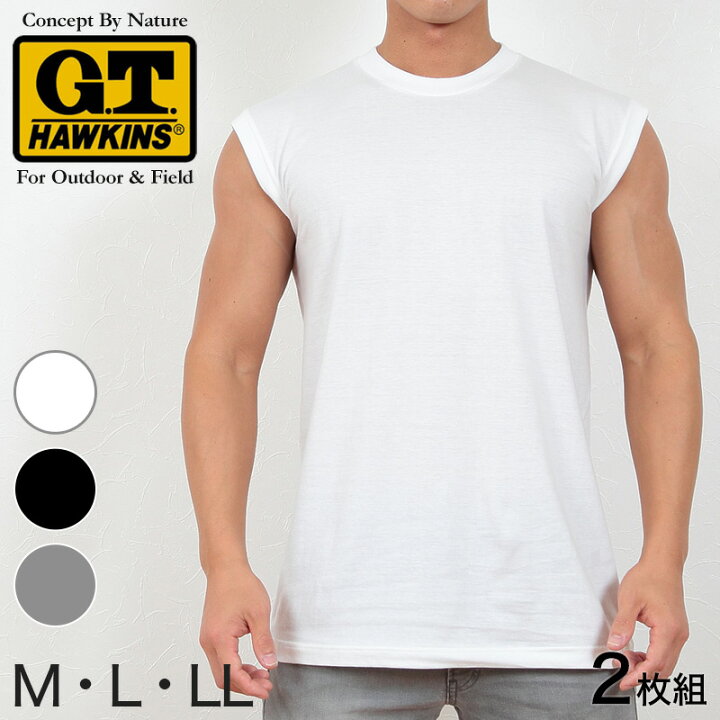 楽天市場 エントリーでポイントアップ グンゼ サーフシャツ メンズ 綿100 肌着 2枚組 M Ll G T Hawkins Gtホーキンス 男性 紳士 シャツ スリーブレス セット ノースリーブ インナー M L Ll 取寄せ すててこねっと