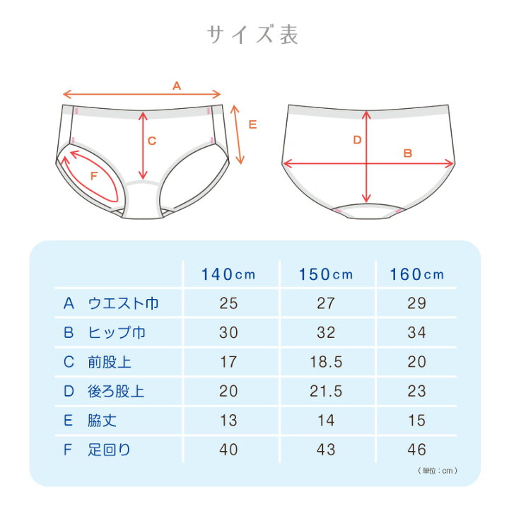 楽天市場】ショーツ シームレス ジュニア 子供 綿 140〜160cm 女児 