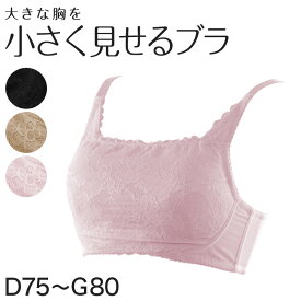 胸が小さく見えるブラ ブラジャー 小さく見せる 胸が大きい人 ブラ 着痩せ 着やせ 着痩せブラ 胸を小さく見せるブラ D75〜G85 ( 補正下着 Dカップ Eカップ Fカップ Gカップ 脇高 インナー 痩せみえ効果 補正ブラ 大きいサイズ グラマー )