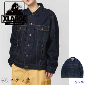 XLARGE エクストララージ アウター DENIM WORK JACKET 101221021006 ジャケット ジャンバー メンズ 送料無料 プレゼント 贈り物 上着 綿 綿100% シンプル クール ストリート カジュアル デニム 中学生 高校生 大学生 学生 トレンド 流行 おしゃれ インディゴ S M L XL