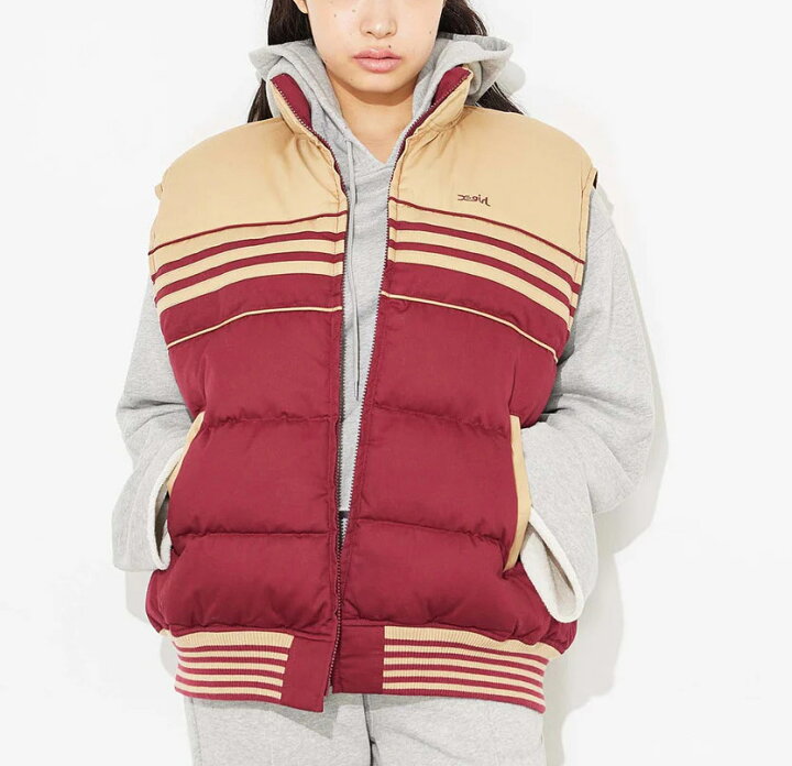 楽天市場】50%OFF X-girl エックスガール ベスト STRIPED PUFFER VEST 