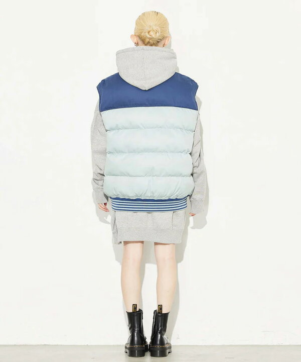 楽天市場】50%OFF X-girl エックスガール ベスト STRIPED PUFFER VEST 