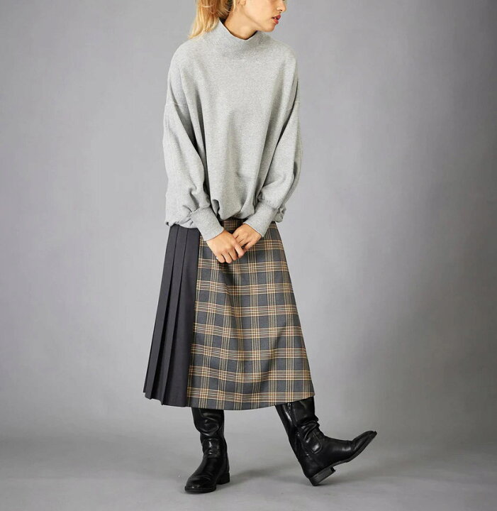 楽天市場】SILAS サイラス スカート ASYMMETRIC SKIRT グレー ベージュ 