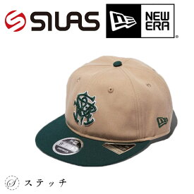 SILAS サイラス 帽子 SILAS × NEW ERA MONOGRAM CAP 110241051003 CAP キャップ コラボ ニューエラ ロゴ 刺繍 レディース メンズ ユニセックス シンプル カジュアル ストリート レトロ 3D刺繍 アジャスター付き サイズ調節可能