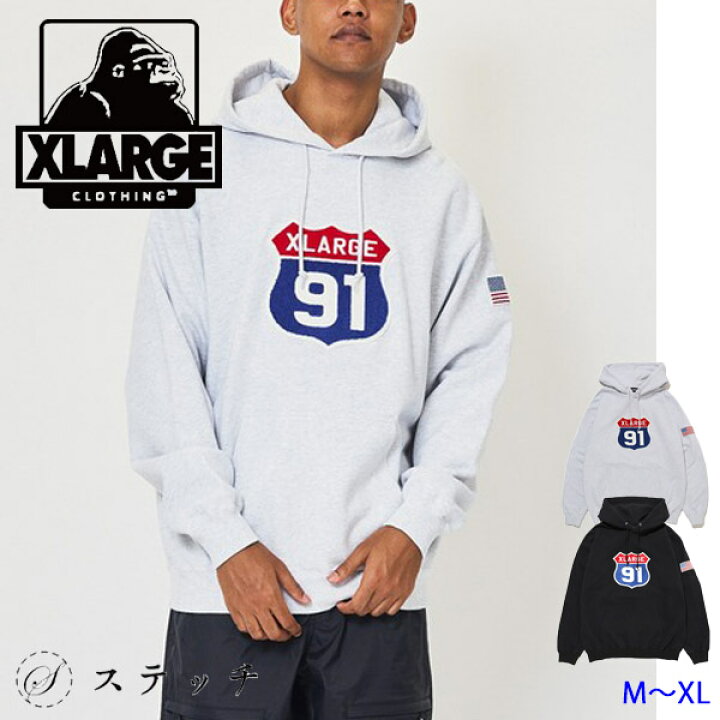 楽天市場】30%OFF XLARGE エクストララージ スウェット XL 91 HOODED 