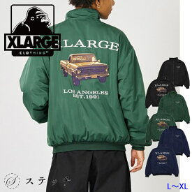 XLARGE エクストララージ ジャケット OLD PICK UP TRUCK NYLON JACKET 101234021005 アウター ジャンバー メンズ プレゼント 贈り物 上着 シンプル フリース裏地 防寒 クール ストリート カジュアル 大人ストリート 中学生 高校生 大学生 学生 トレンド