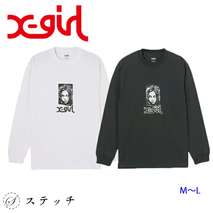 楽天市場】X-girl エックスガール 長袖tシャツ GRUNGE FACE L/S TEE 