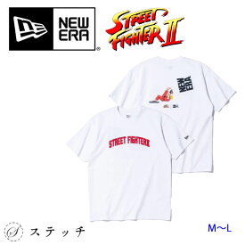 NEWERA ニューエラ 半袖 コットン Tシャツ STREET FIGHTER II ストリートファイターII ケン ホワイト レギュラーフィット 14124670 tシャツ メンズ トップス カットソー ロゴt カジュアル ストリート ベーシック ユニセックス トレンド コラボ ストツー