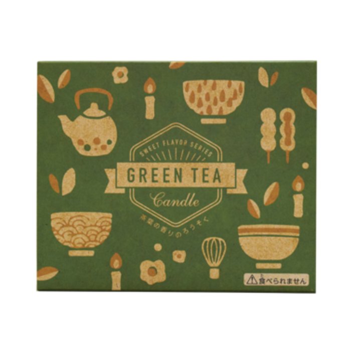 緑茶の香りのローソク 買物 丸叶むらたのろうそく GREEN TEA 緑茶キャンドル 56本入 新盆見舞 喪中見舞 ローソク 送料無料 緑茶の香り ファッション通販