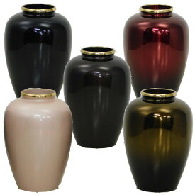 花瓶 新夏目型 4.5 真鍮製 国産 一個 送料無料 高さ13.5cm ミニ仏壇 供養台 5色から選択