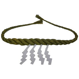 【令和7年度産 入荷！】 しめ縄 太い部分 3尺 両締め 稲わら 長さ190cm 太さ7cm 紙垂付 送料無料 注連縄 しめなわ 地鎮祭 神社 鳥居 御神木 販売 正月準備 正月 元旦