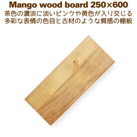棚板 木材 DIY ラック ウォールシェルフ シェルフボード 25cm×60cm マンゴーウッド 250×600