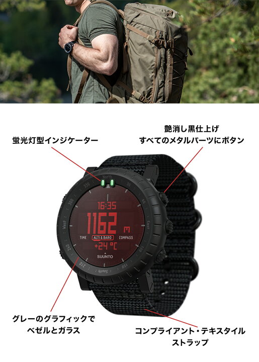 楽天市場】【公式ストア】SUUNTO CORE Alpha STEALTH スント コア 