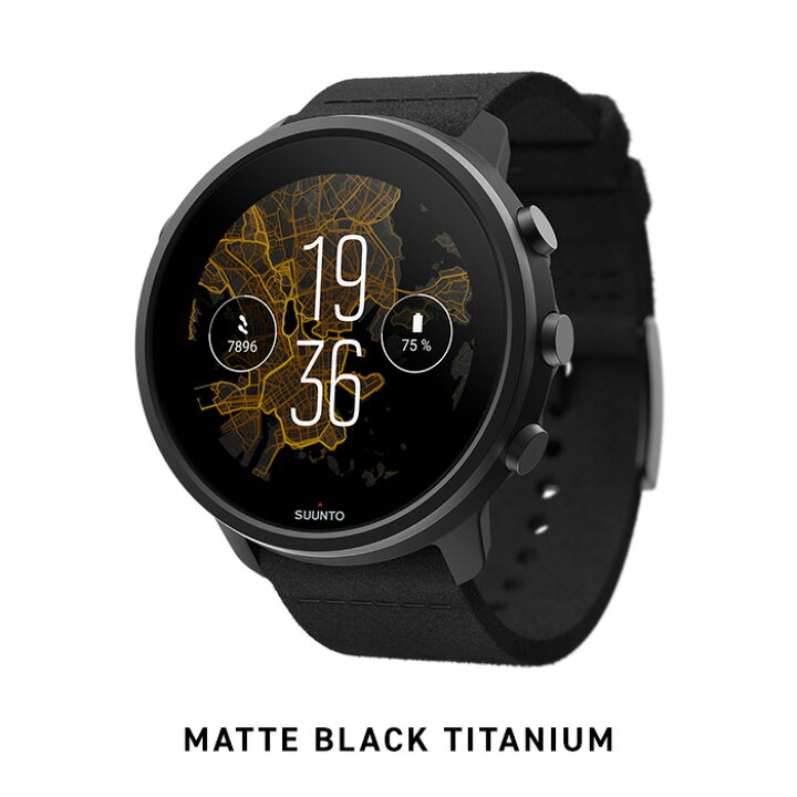国内正規総代理店アイテム SUUNTO スント セブン STONE GRAY TITANIUM SS050567000 MATTE BLACK SS050568000 スマートウォッチ 腕時計 時計 gps スント7 心拍数 デジタル メンズ スポーツ 防水 登山 アウトドア ウォッチ android iphone 音楽再生 送料無料 ... SUUNTO MATTE BLACK TITANIUM スマートウォッチ GPS Wear OS by Google 小さい