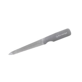 【SUWADA公式】ネイルファイル(爪ヤスリ)　全長110mm【ステンレス鋼】つめ切り後の仕上げにおすすめ　日本製【ケース付き】
