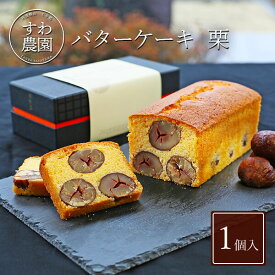 ＼マラソン期間最大15％OFF／【送料無料】バター ケーキ（ パウンド ケーキ ） 栗 1本 節分 寒中見舞い すわ農園 諏訪園 丹波篠山 栗ケーキ 栗菓子 和菓子 和スイーツ マロン お供え 法要 香典 内祝い 結婚祝い 出産祝い お土産 プレゼント