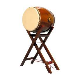 長胴太鼓　1.6尺（耳無し）八丈台座セット