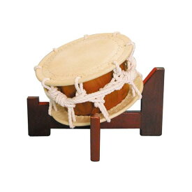 締太鼓　30cm（紐）くりぬき胴　木製座り台座セット
