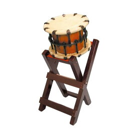 締太鼓　5丁掛（ボルト）あわせ胴　立台座セット