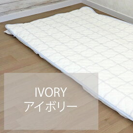 綿100％ やわらか綿ガーゼ敷パッド シングルロング 105×210cm チェック柄 日本製 CAMEL PALMS 肌に優しい 吸汗 おしゃれ 上品