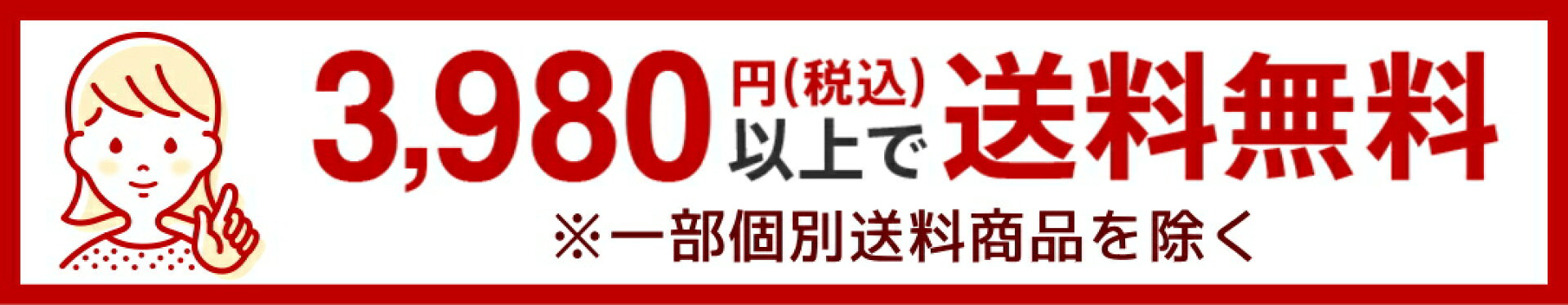 3980円以上で送料無料