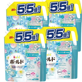【超ポイントバック祭期間中P5倍！】ボールド 洗濯洗剤 液体 フレッシュフラワーサボン 詰め替え 2,200g×4袋 超特大 大容量
