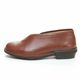 SLOW FACTORY スロウ ファクトリー SLエリモト ダークブラウン by MOONSTAR ムーンスター レディース 国産 革靴