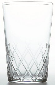 タンブラー ガラスコップ HS 薄氷 矢来カット 全面イオン強化 265ml 6個入り 東洋佐々木ガラス